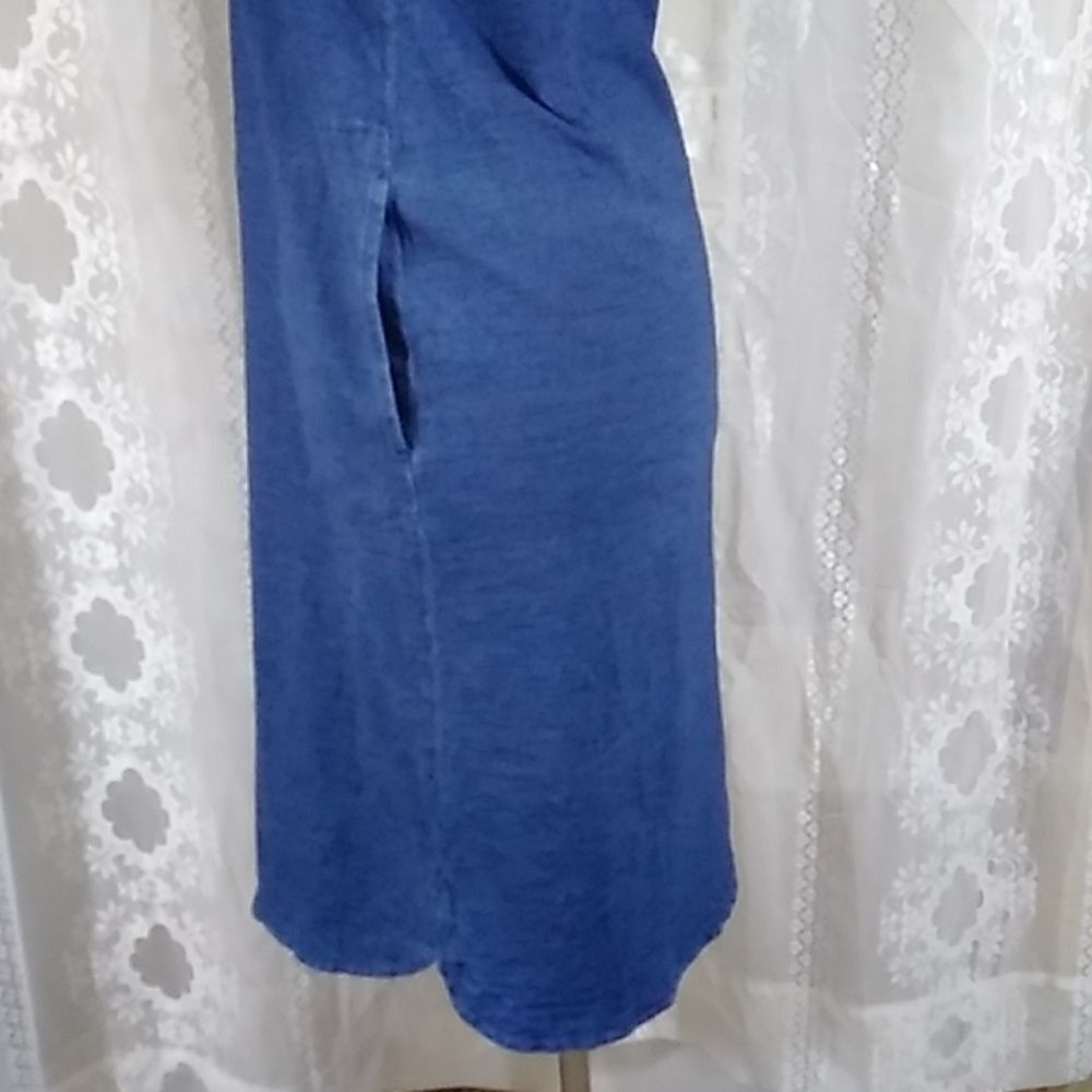 Pure Jill Indigo 100% Cotton Den Women's Dress Size S - Picture 5 of 14
